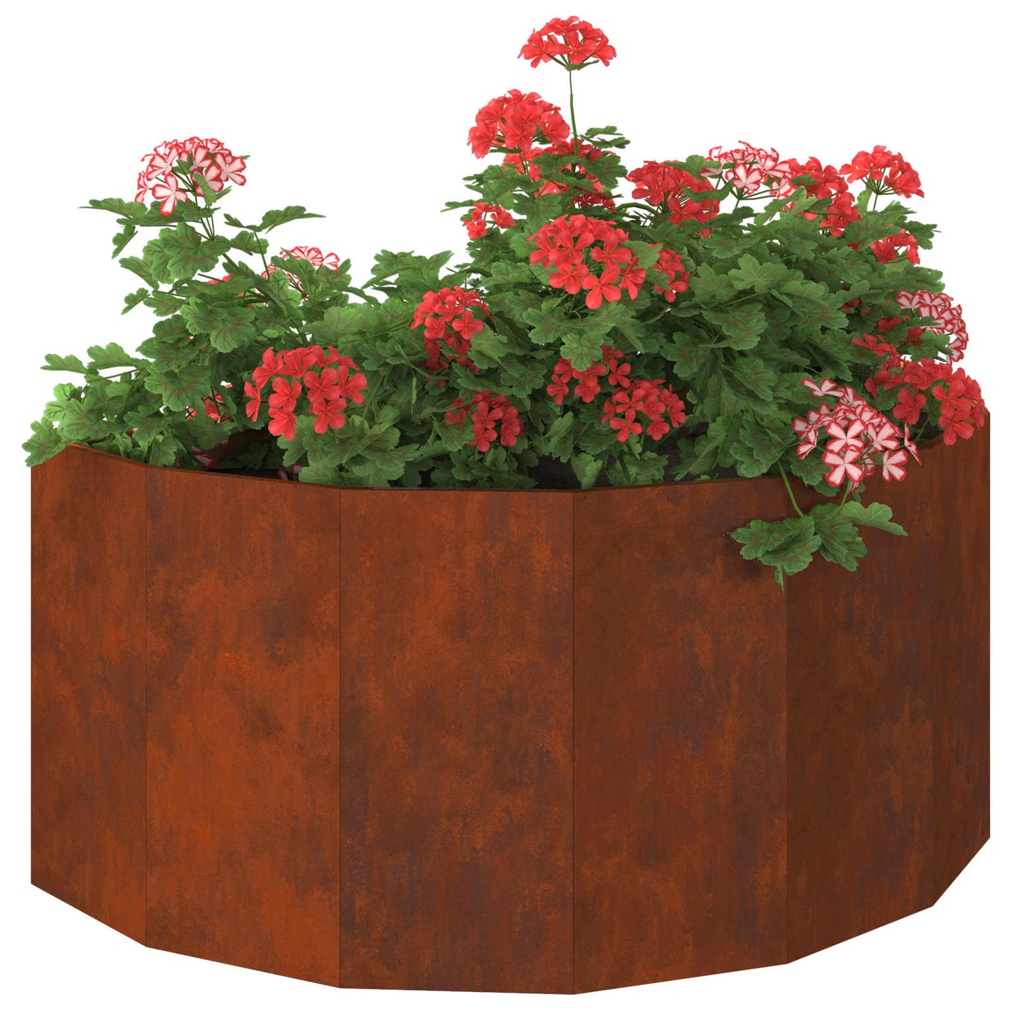 Fioriera Vidaxl arrugginito 120 x 60 x 50 cm in acciaio corten