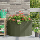 Vidaxx macetero verde oliva 90 x 45 x 50 cm acero