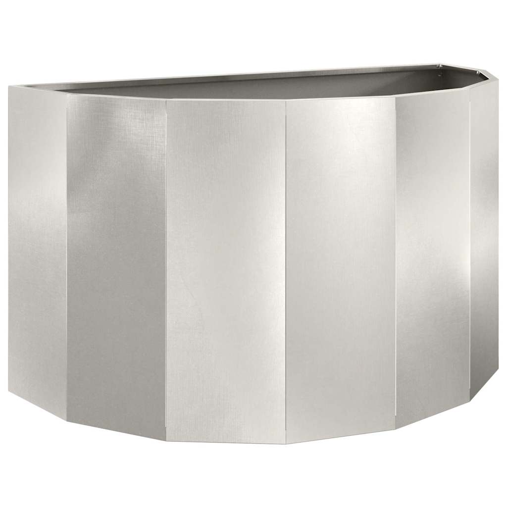Fioriera Vidaxx argento 90 x 45 x 50 cm in acciaio inossidabile