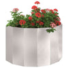 Fioriera Vidaxx argento 90 x 45 x 50 cm in acciaio inossidabile