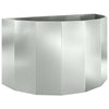 Jardinera vidaxx plateada 90 x 45 x 50 cm acero galvanizado