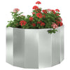 Jardinera vidaxx plateada 90 x 45 x 50 cm acero galvanizado