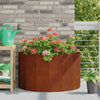 Jardinera vidaxl oxidada 90 x 45 x 50 cm acero corten