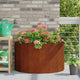 Vidaxl plantenbak roestig 90 x 45 x 50 cm cortenstaal