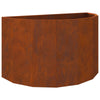 Jardinera vidaxl oxidada 90 x 45 x 50 cm acero corten