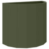 Vidaxl plantenbak olijf groen 60 x 30 x 50 cm staal