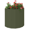 Vidaxl plantenbak olijf groen 60 x 30 x 50 cm staal