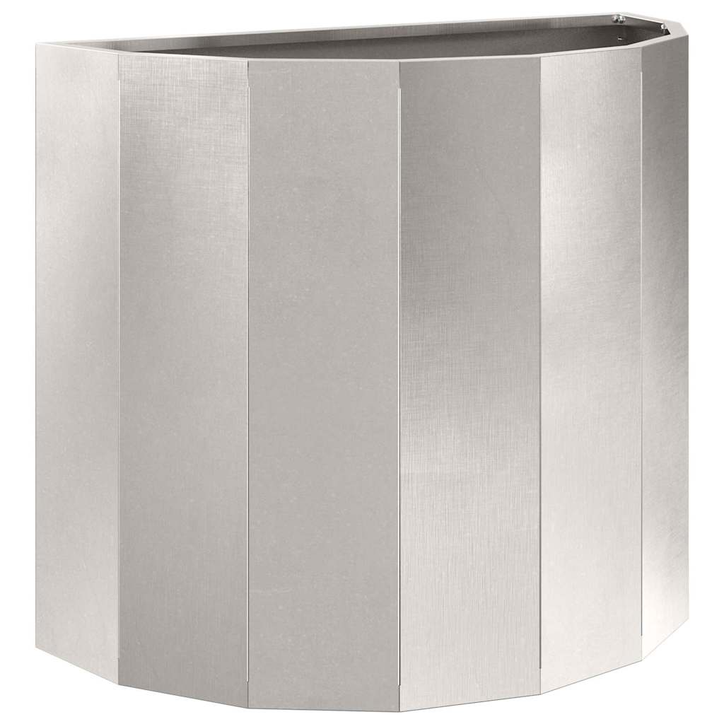Jardinera vidaxx plateada 60 x 30 x 50 cm acero inoxidable