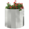 Jardinera vidaxx plateada 60 x 30 x 50 cm acero galvanizado