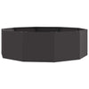 Fioriera Vidaxx nera 120 x 120 x 35 cm in acciaio