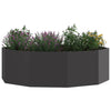 Fioriera Vidaxx nera 120 x 120 x 35 cm in acciaio