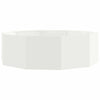 Jardinera vidaxx blanca 120 x 120 x 35 cm acero