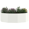 Jardinera vidaxx blanca 120 x 120 x 35 cm acero