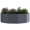 Vidaxl plantenbak antraciet 120 x 120 x 35 cm staal
