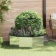 Jardinera vidaxx plateada 120 x 120 x 35 cm acero inoxidable