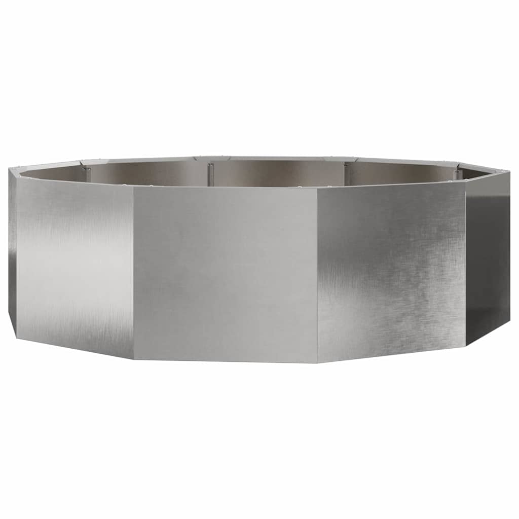 Fioriera Vidaxx argento 120 x 120 x 35 cm in acciaio inossidabile