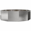 Jardinera vidaxx plateada 120 x 120 x 35 cm acero inoxidable