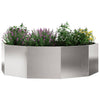 Fioriera Vidaxx argento 120 x 120 x 35 cm in acciaio inossidabile