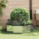 Jardinera vidaxx plateada 120 x 120 x 35 cm acero galvanizado