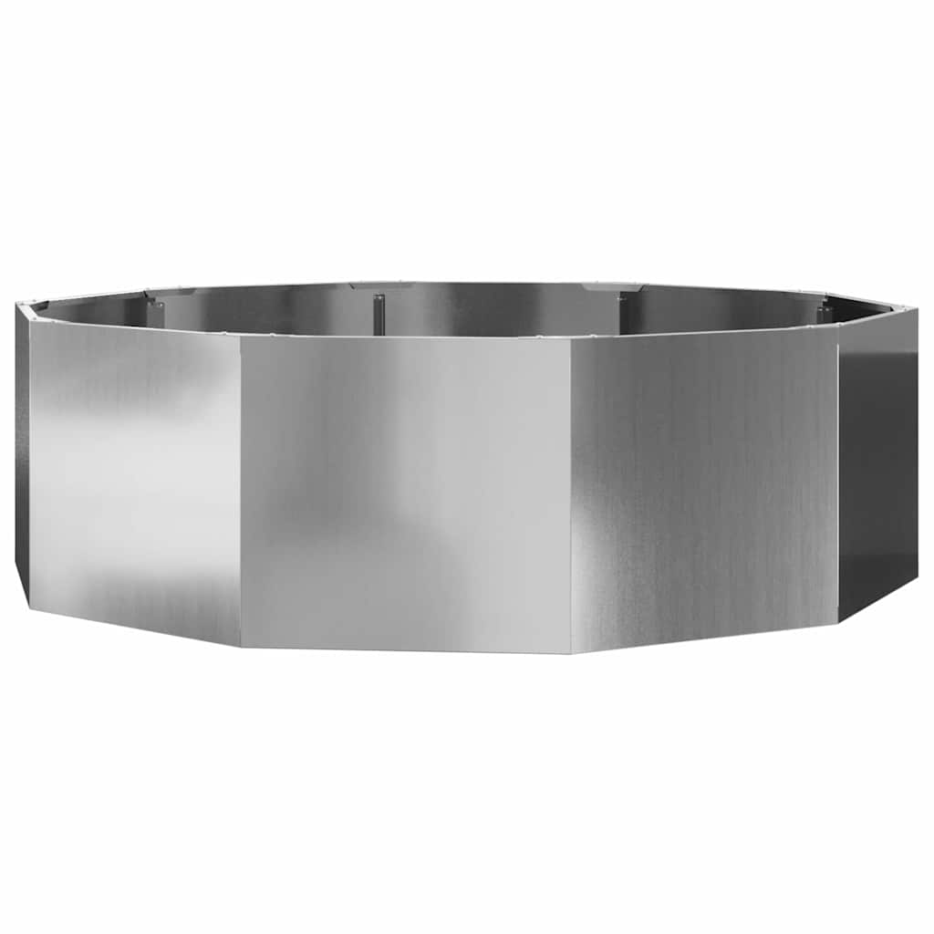 Jardinera vidaxx plateada 120 x 120 x 35 cm acero galvanizado