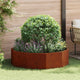 Jardinera vidaxx oxidada 120 x 120 x 35 cm acero corten