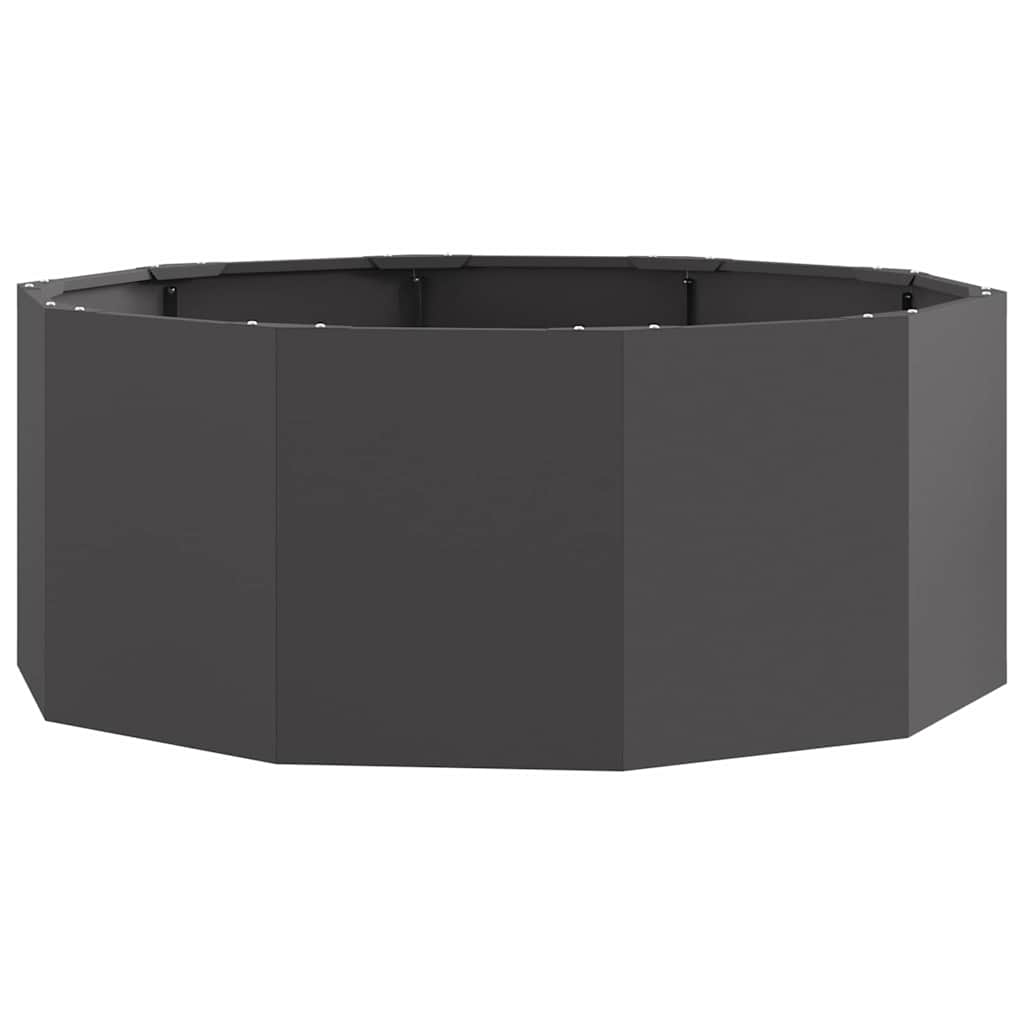 Jardinera vidaxx negro 90 x 90 x 35 cm acero