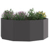 Jardinera vidaxx negro 90 x 90 x 35 cm acero