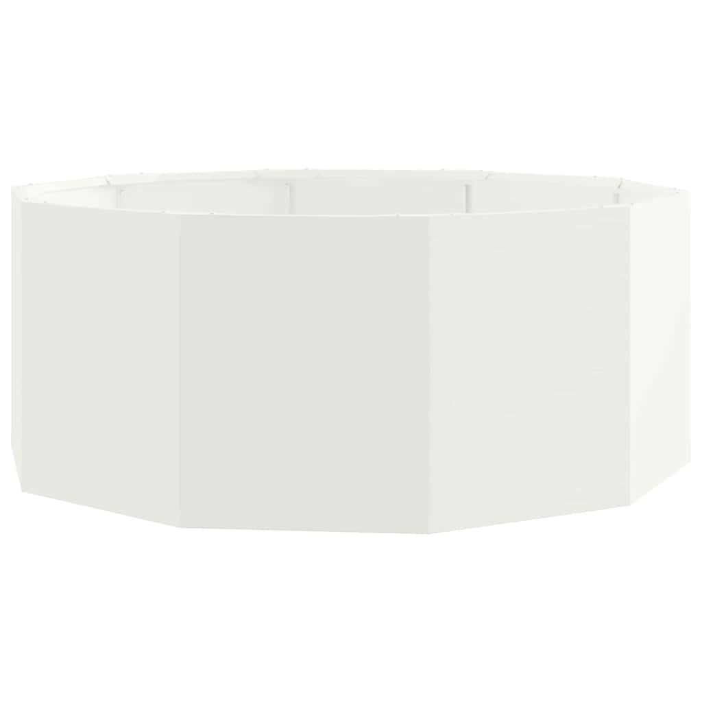 Fioriera Vidaxx bianca 90 x 90 x 35 cm in acciaio