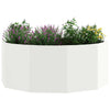 Jardinera vidaxx blanco 90 x 90 x 35 cm acero