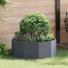 Jardinera vidaxx antracita 90 x 90 x 35 cm acero