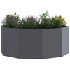 Jardinera vidaxx antracita 90 x 90 x 35 cm acero