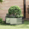 Fioriera Vidaxx argento 90 x 90 x 35 cm in acciaio zincato