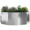 Fioriera Vidaxx argento 90 x 90 x 35 cm in acciaio zincato