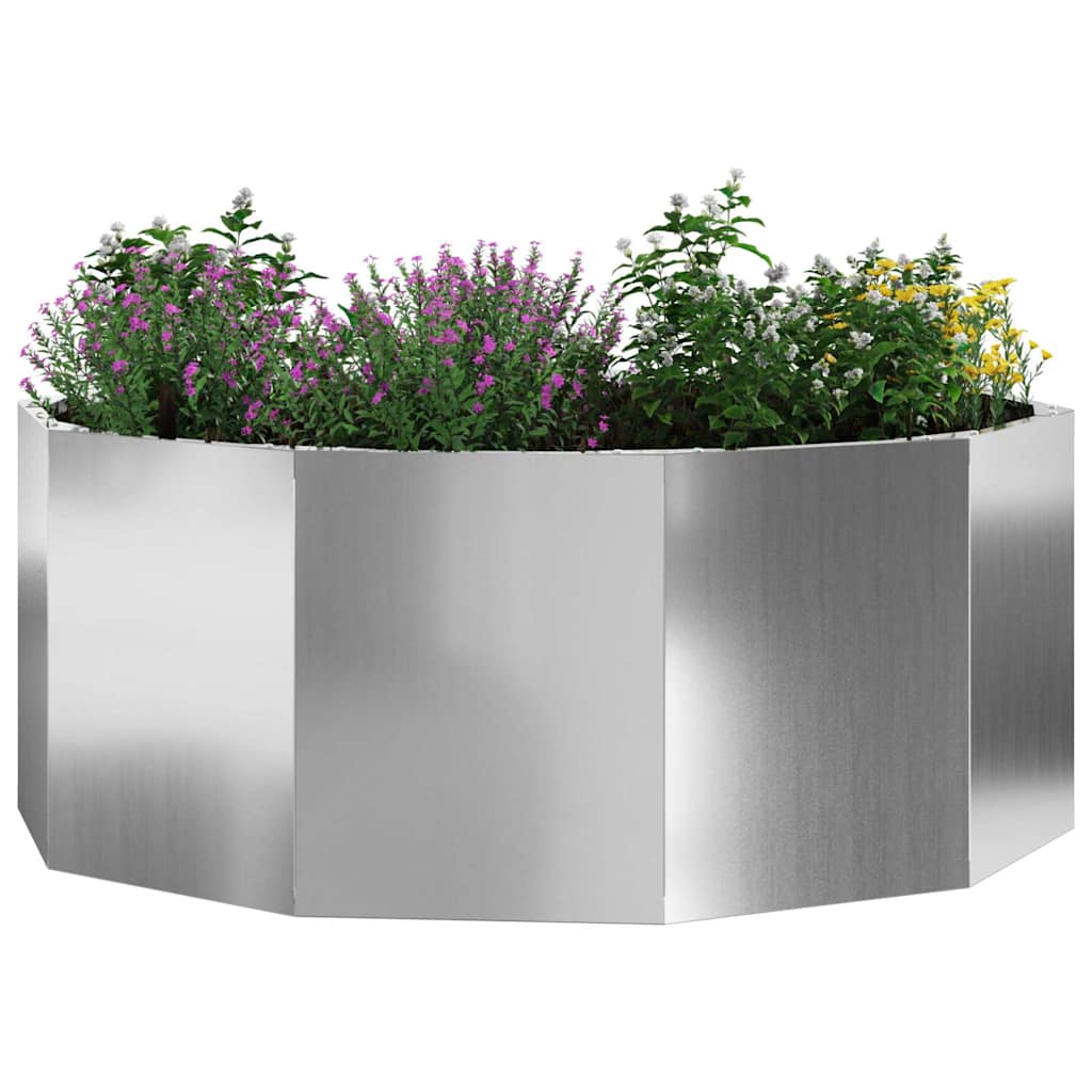 Fioriera Vidaxx argento 90 x 90 x 35 cm in acciaio zincato