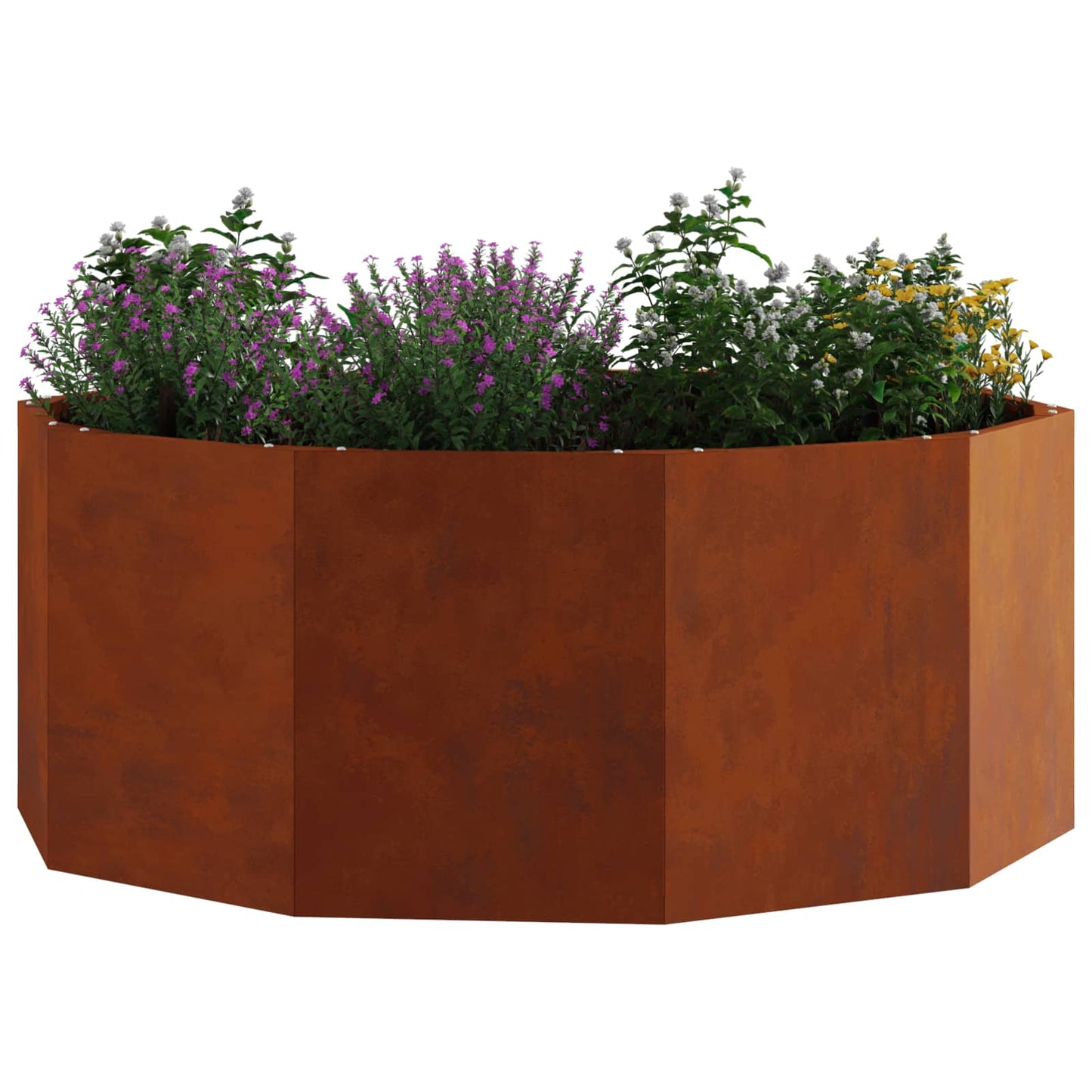 Jardinera vidaxx oxidada 90 x 90 x 35 cm acero corten