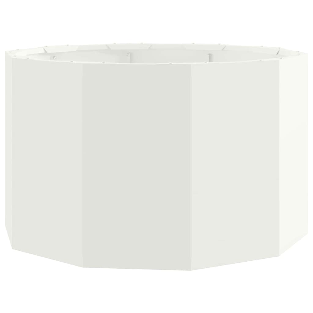 Jardinera vidaxx blanco 60 x 60 x 35 cm acero