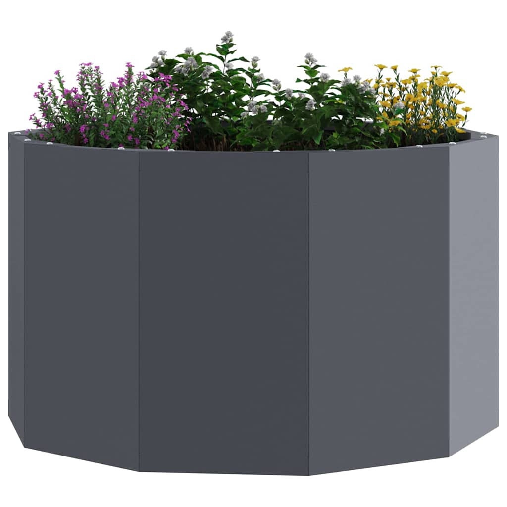 Fioriera Vidaxx antracite 60 x 60 x 35 cm in acciaio
