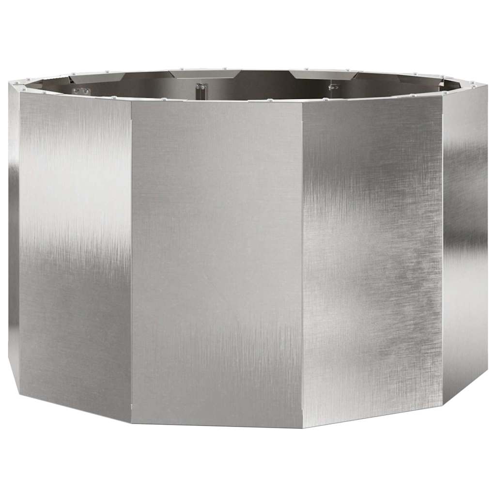 Fioriera Vidaxx argento 60 x 60 x 35 cm in acciaio inossidabile