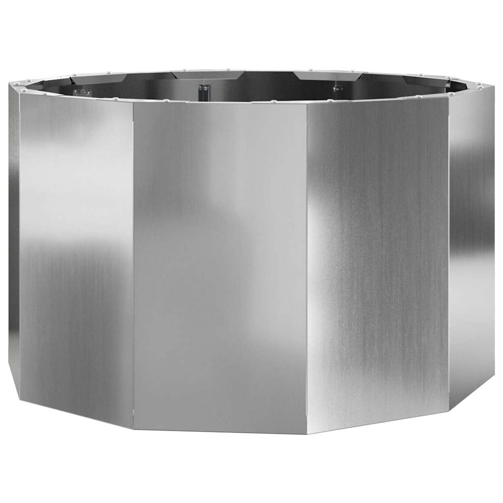 Fioriera Vidaxx argento 60 x 60 x 35 cm in acciaio zincato