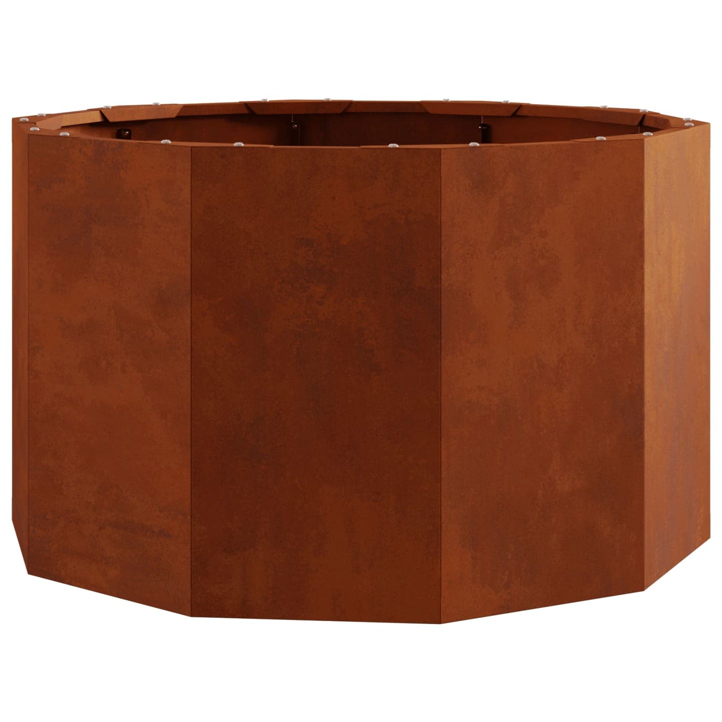 Jardinera vidaxl oxidada 60 x 60 x 35 cm acero corten