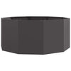Jardinera vidaxx negro 120 x 120 x 50 cm acero