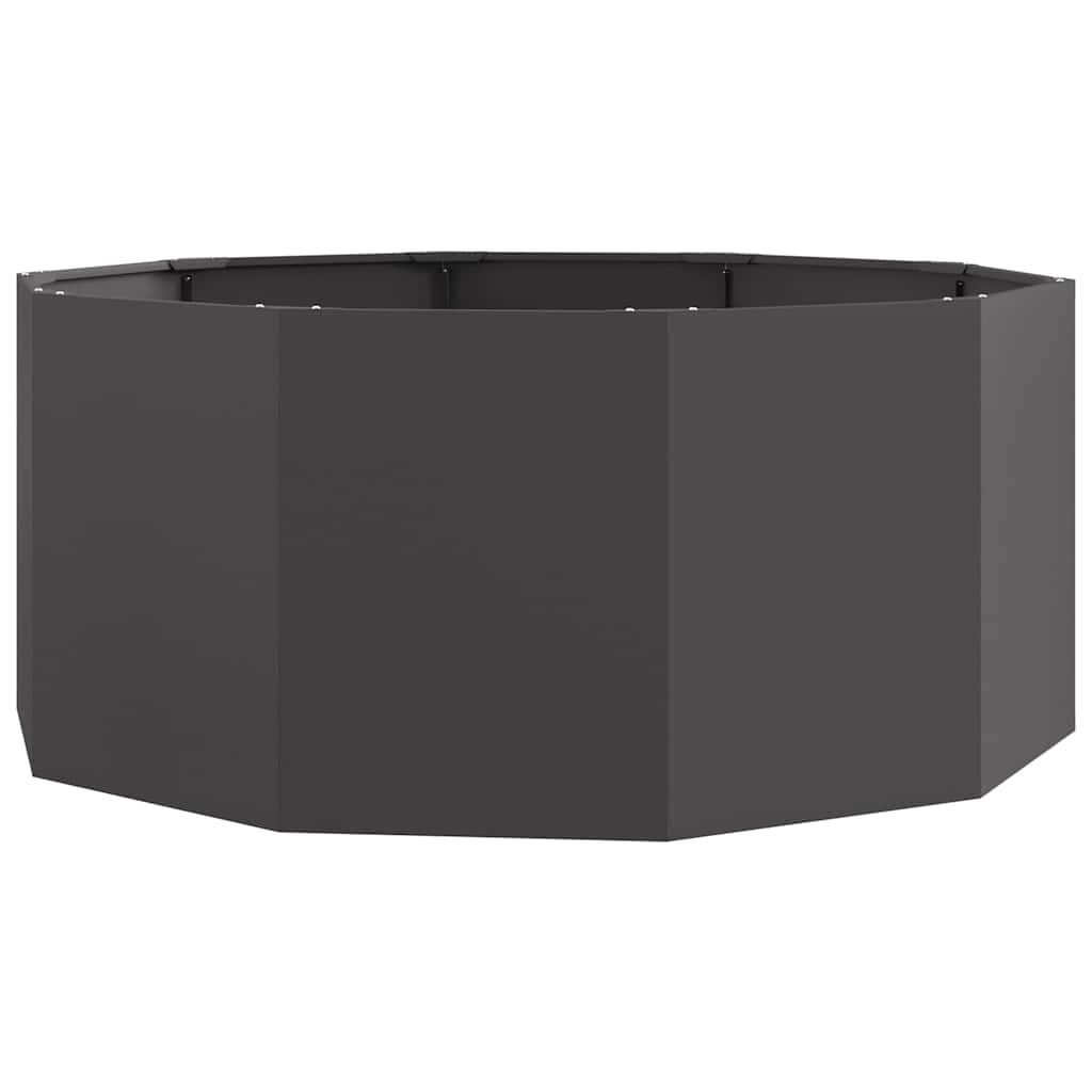 Jardinera vidaxx negro 120 x 120 x 50 cm acero