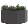 Jardinera vidaxx negro 120 x 120 x 50 cm acero