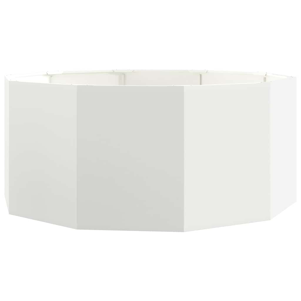 Jardinera vidaxx blanca 120 x 120 x 50 cm acero
