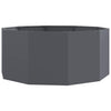 Vidaxl plantenbak antraciet 120 x 120 x 50 cm staal