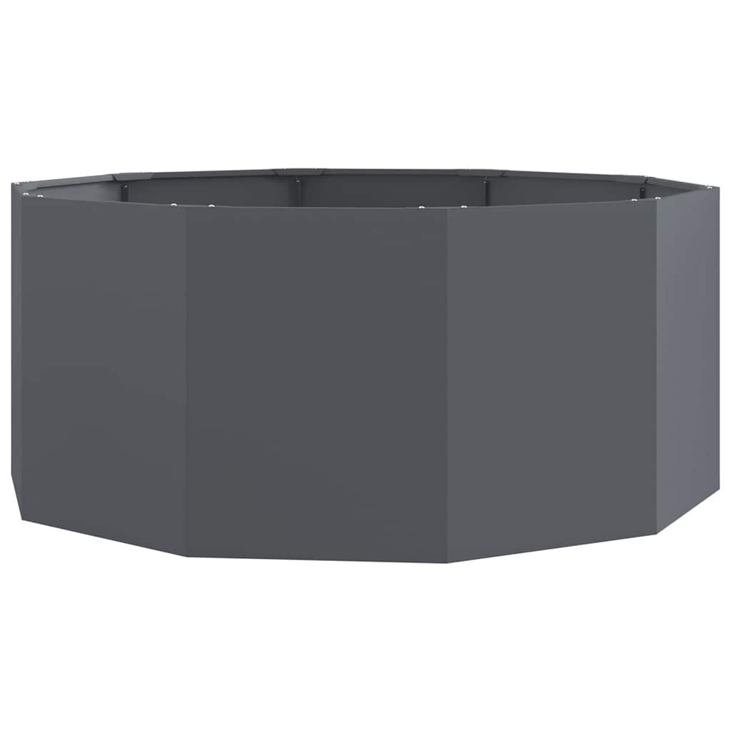 Vidaxl plantenbak antraciet 120 x 120 x 50 cm staal
