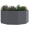Vidaxl plantenbak antraciet 120 x 120 x 50 cm staal