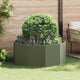 Vidaxl plantenbak olijf groen 120 x 120 x 50 cm staal