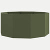 Vidaxx macetero verde oliva 120 x 120 x 50 cm acero