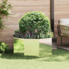 Jardinera vidaxx plateada 120 x 120 x 50 cm acero inoxidable